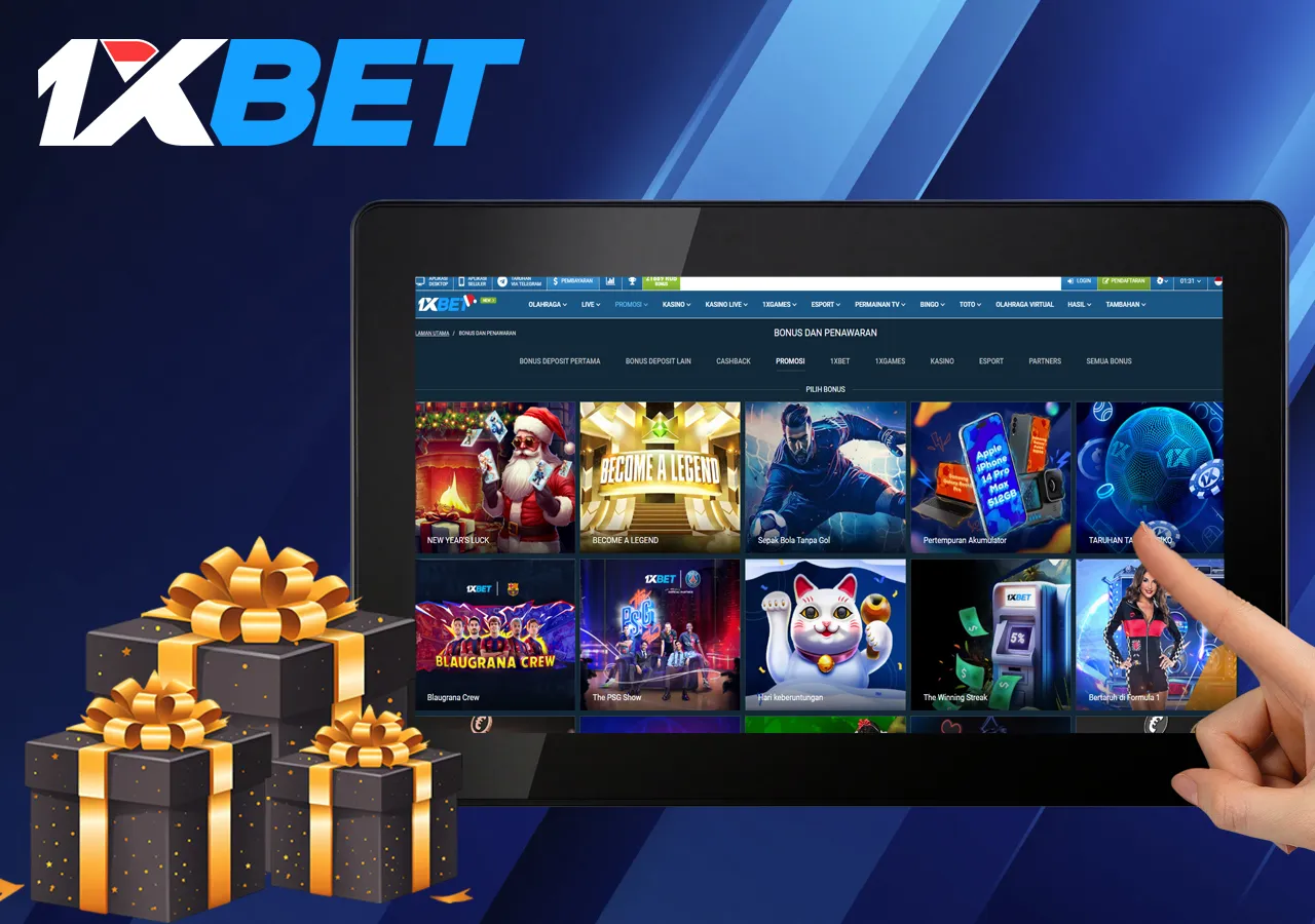 Additional bonuses for 1xBet players in Indonesia