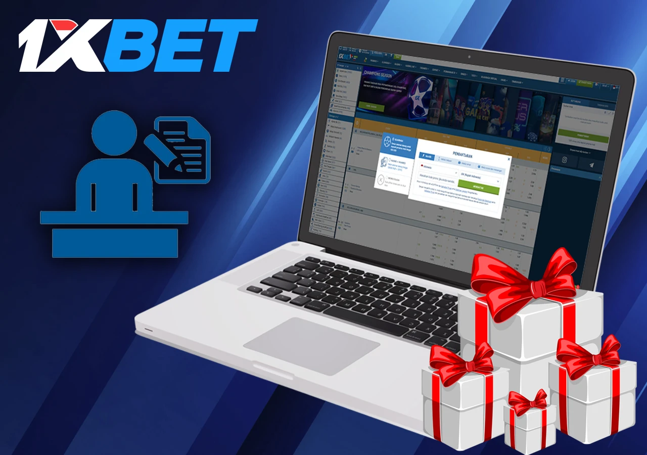 Player registration on 1xBet in Indonesia