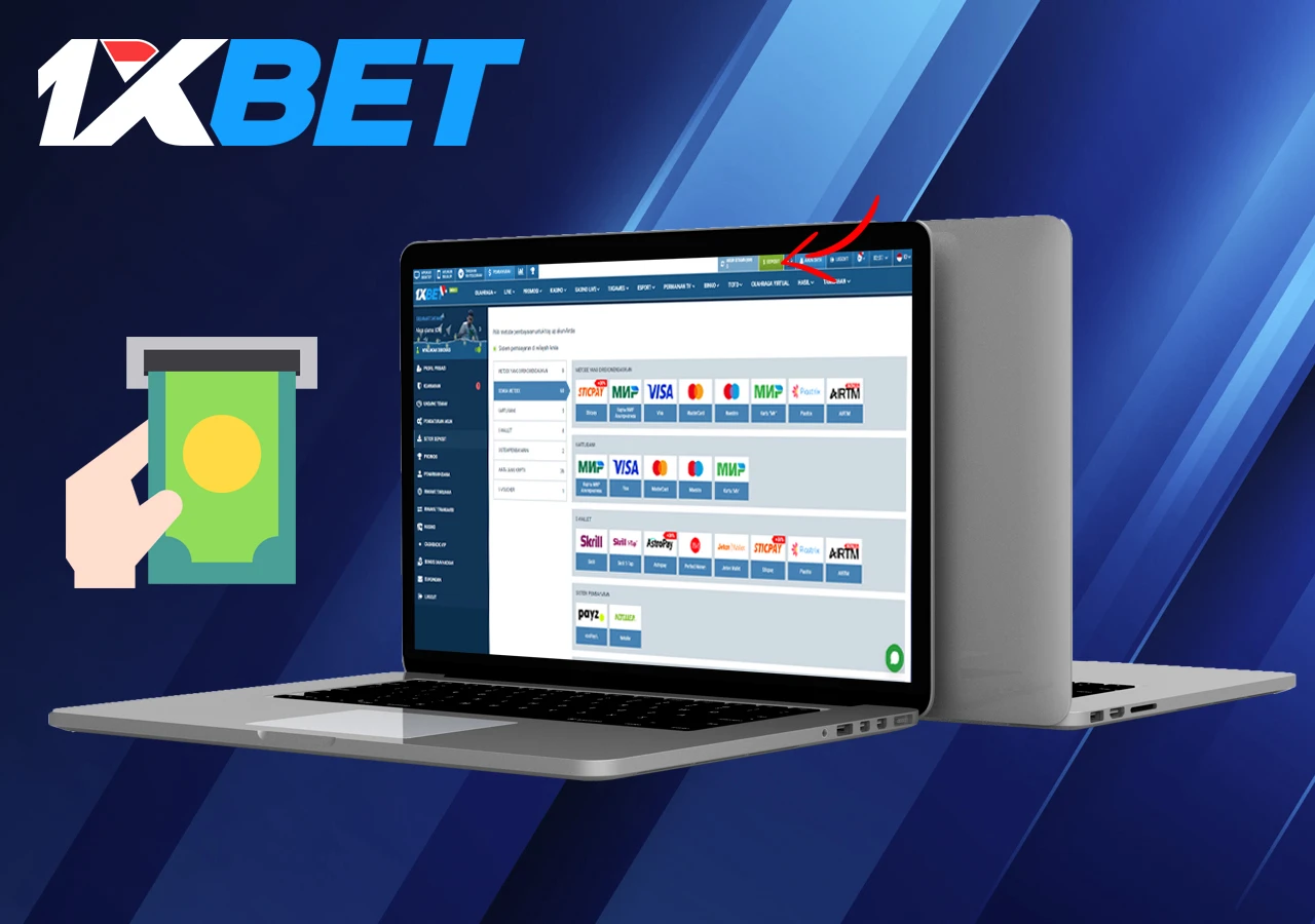 Making the first deposit to 1xBet players in Indonesia
