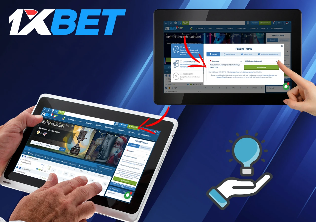Instructions on how to use 1xbet casino promo code
