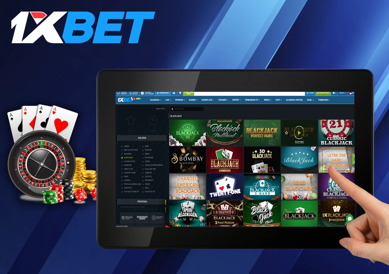 Table games available for players at 1xBet